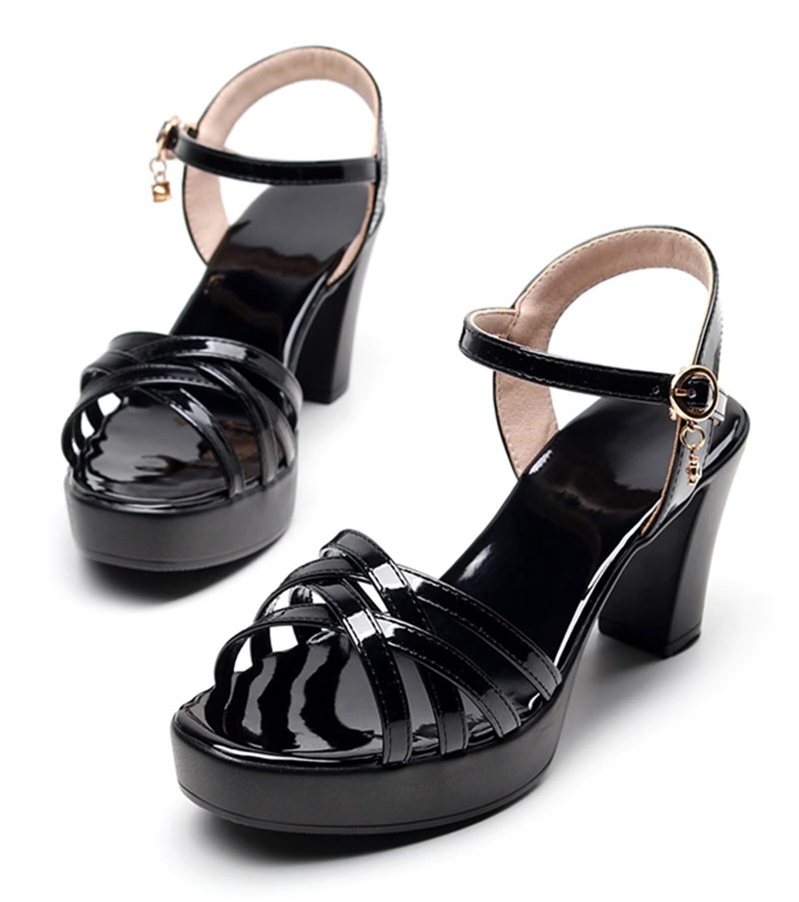 HNVAVQ Sandali Donna con Plateau Tacco Alto Scarpe per Eventi Matrimonio Festa
