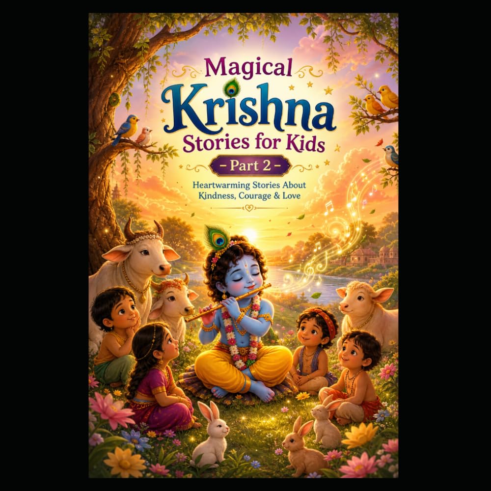 Magical Krishna Stories for Kids – Part 2: Heartwarming Bedtime Stories About Kindness, Courage, Honesty & Love for Ages 3–7