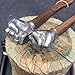 Decorative Fist Hammer - Stainless Steel Head & Wooden Handle, Collectible Art for Home/Office Decor, Functional Tool for Light Tasks & Emergency Use