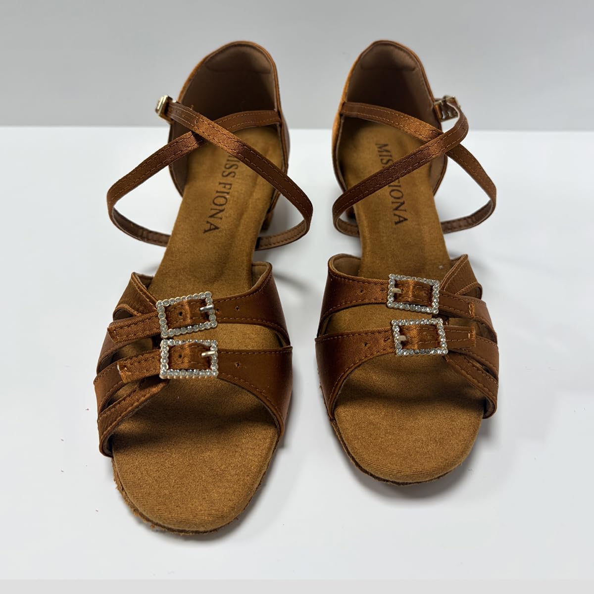 Zapatos de baile para niños y niñas, tacón latino, 3,5 cm, estándar para salsa de baile, para principiantes, práctica — view 6
