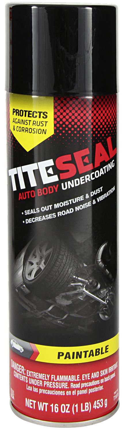 TITESEAL by GUNK T1616-12PK Paintable Auto Body Undercoating - 16 oz., (Case of 12)