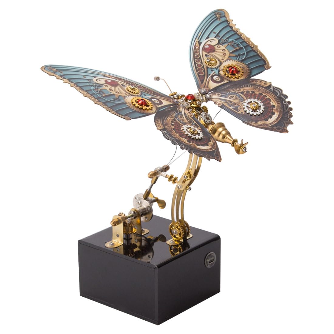 3D Metal Puzzle for Adults with Music Box, Steampunk Mechanical Butterfly Model Kit, DIY Metal Jigsaw Puzzle, Moving Animal Sculpture, 2025 for Him & Her