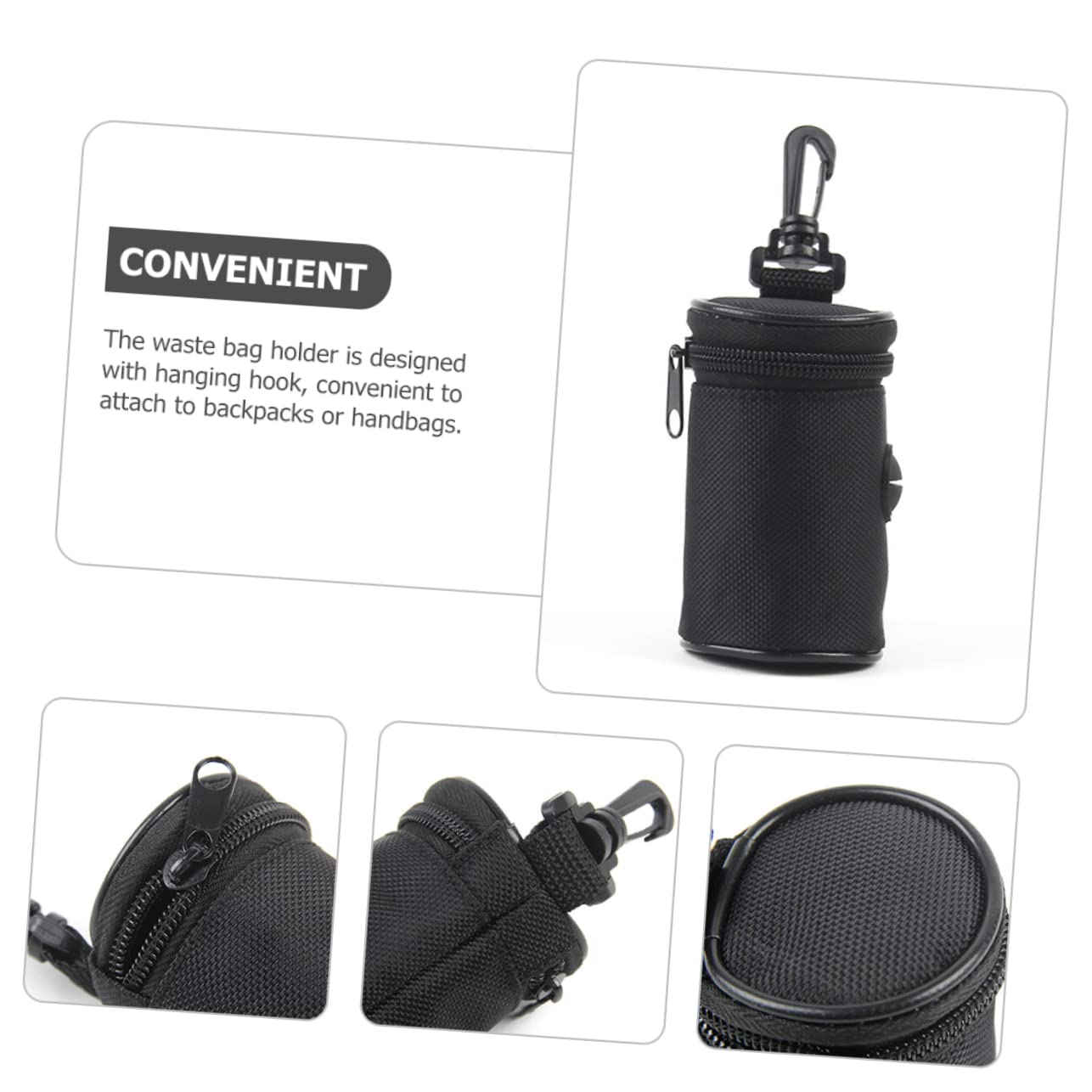 Kisangel 4piezas Porta Bolsas De Excrementos Para Mascotas Soporte Práctico y Ligero Dispensador De Bolsas De Desperdicios Para Perros Accesorio Para Paseos Al Aire