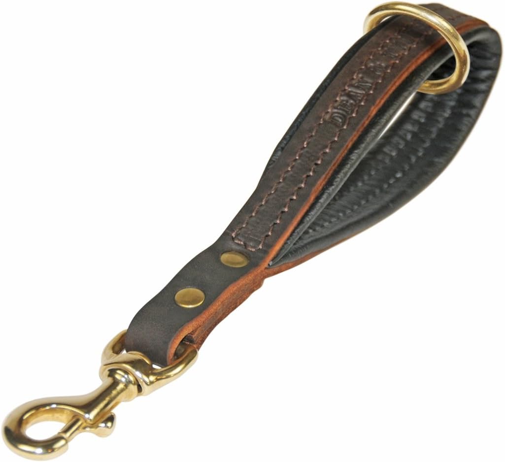 Dean & Tyler La Main Black Padding Dog Leash with Ring on