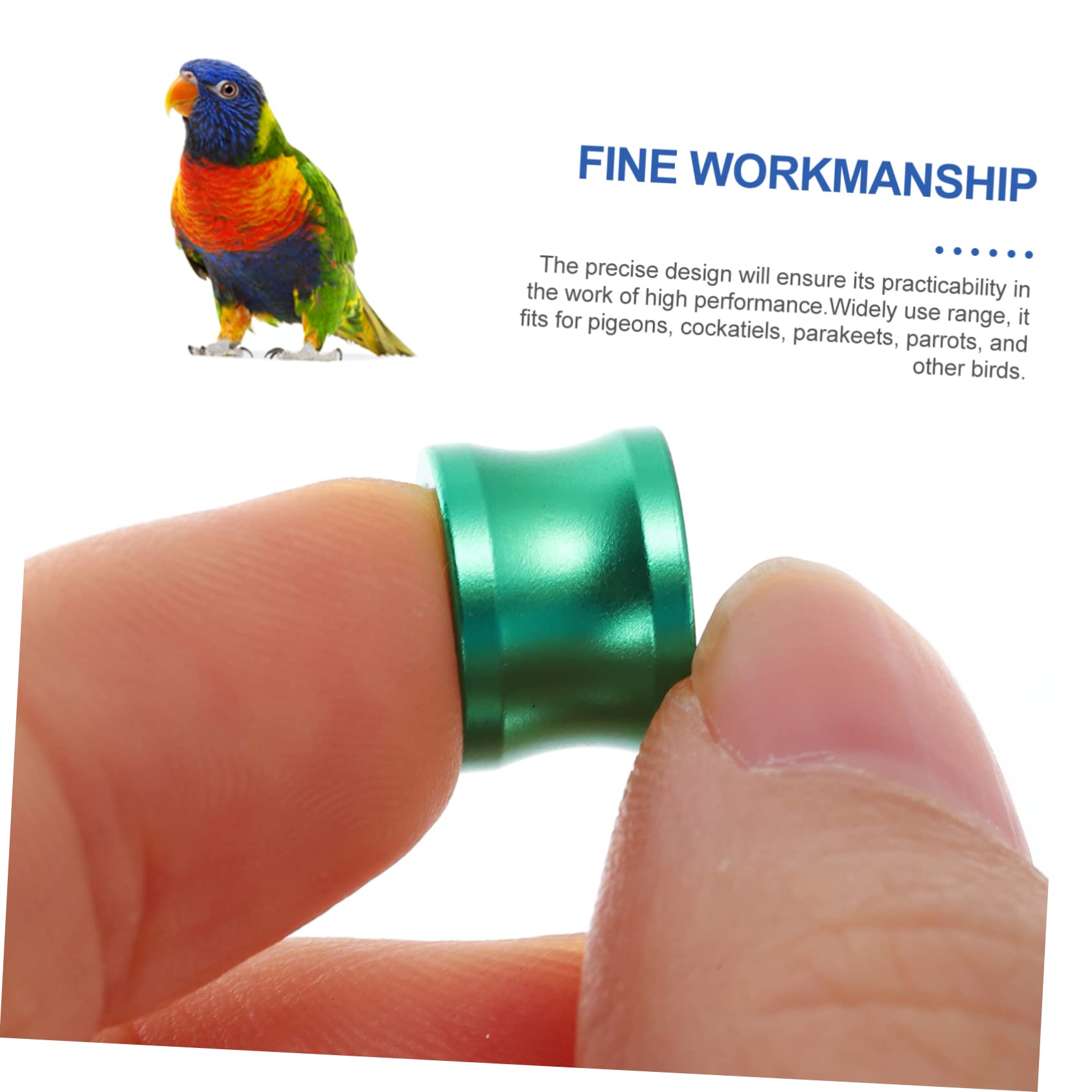 BESPORTBLE 80pezzi Anelli Colorati per Pigeon Leg Bands per Identificazione Uccelli e Pollame di Anelli per Piccioni Privati Alta visibilità e Resistenza