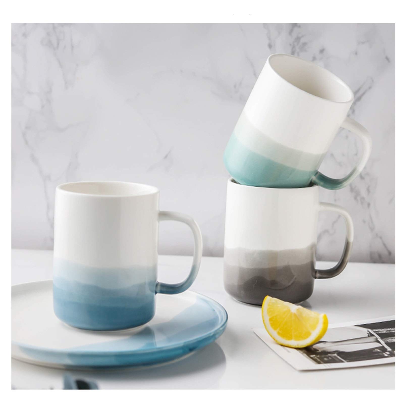 Tazza da caffè, Tazza da tè Tazza da Acqua con Manico Tazza da caffè Creativa per Ragazzi e Ragazze Adatta per Ufficio, casa e Scuola (C)