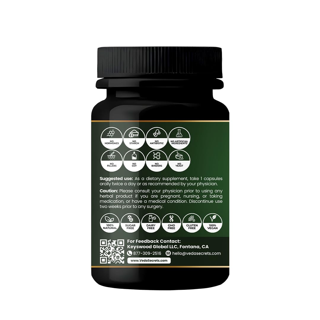 Amla Capsules 60 Counts Dietary Vitamin C Supplements Made with Organic Amla Powder — Amazon image 6