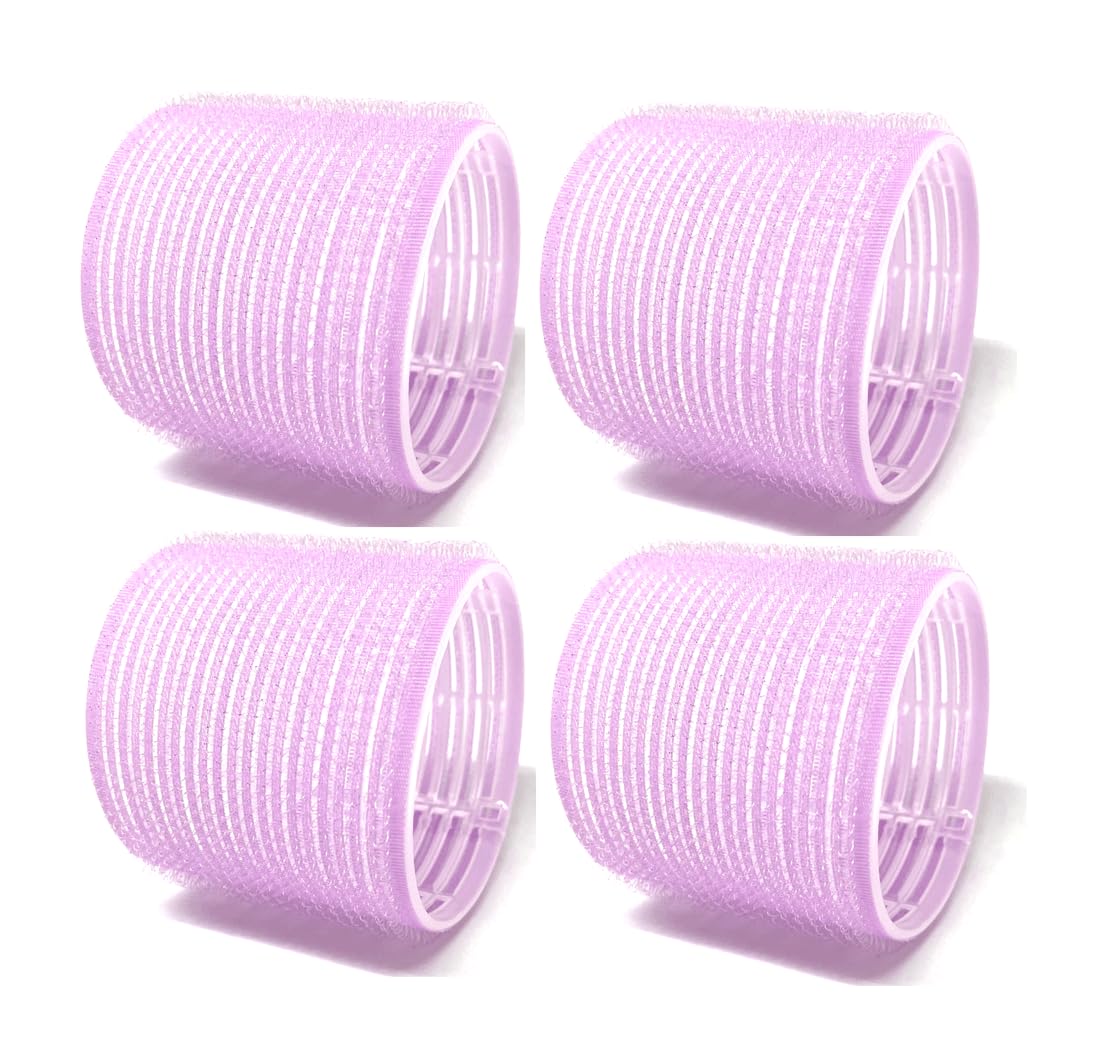 Photo 1 of X-Large Self-Stick Hair Grip Curlers Rollers – 4 Pack