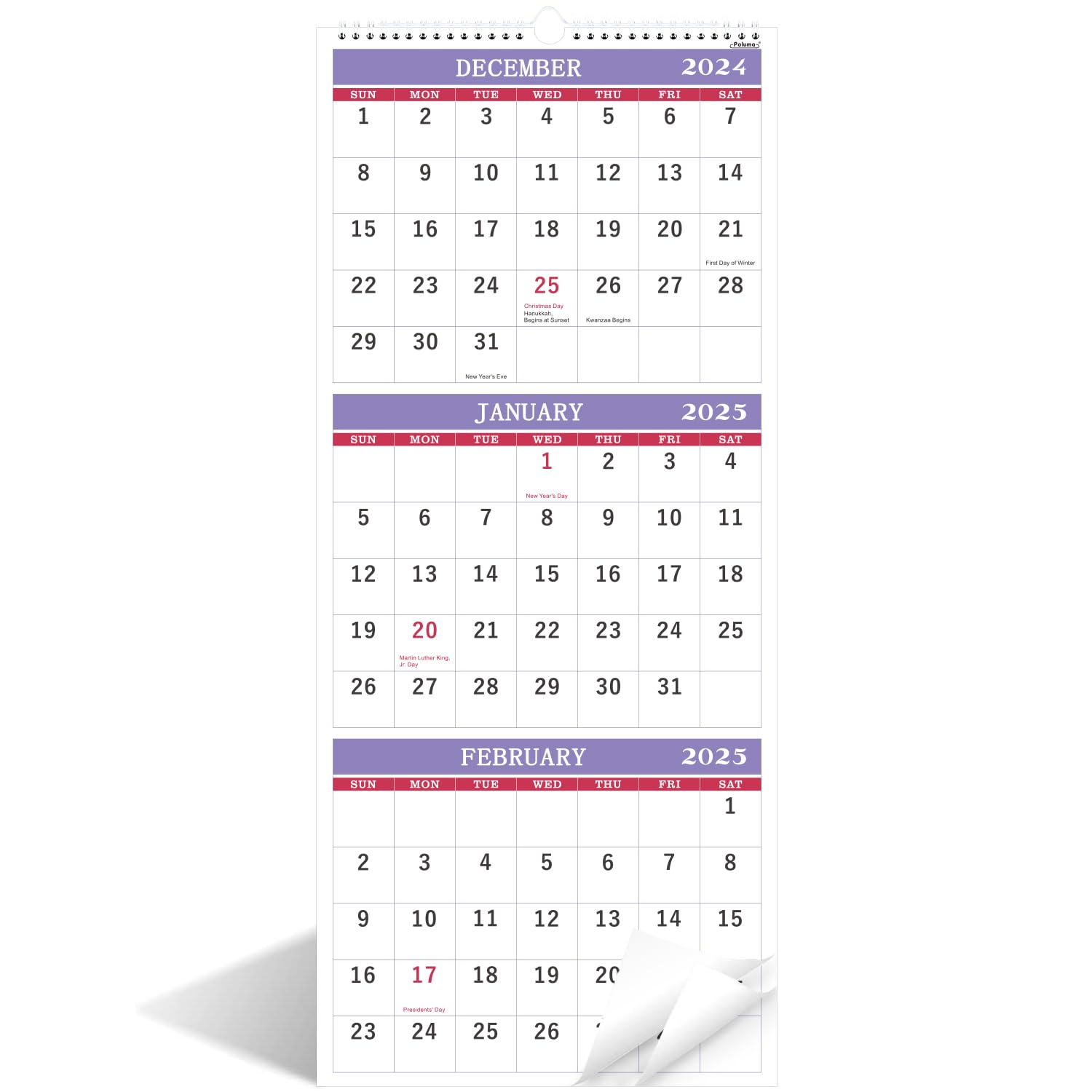 amazon-com-2025-wall-calendar-3-month-wall-calendar-display-folded-in-a-month-jan-2025-dec-2025-11-25-x-26-3-month-calendar-2025-purple-office-products