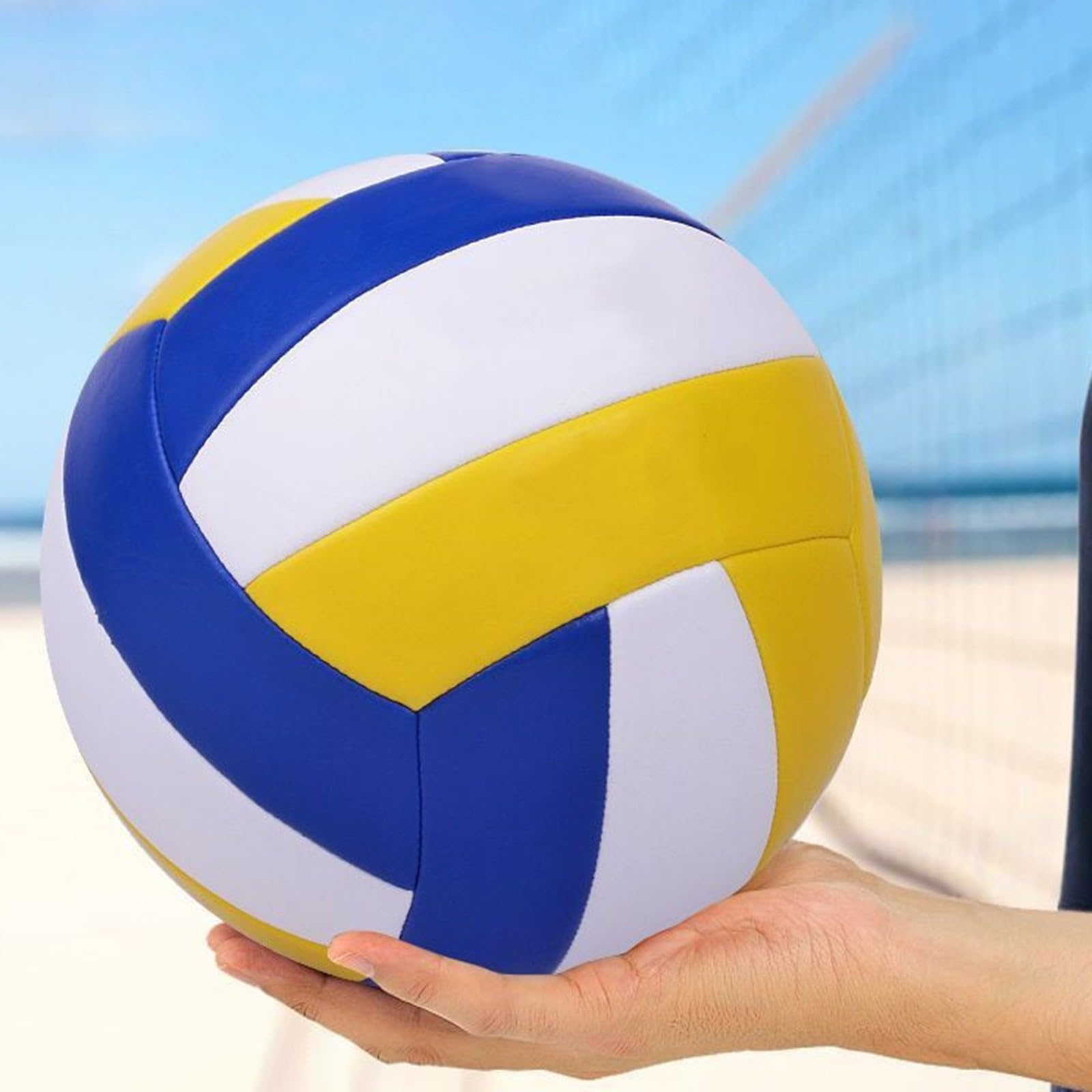 Gdfnmogo Pelota de voleibol de competencia profesional de tacto suave tamaño 5, pelota de voleibol oficial ligera para playa al aire libre e interior