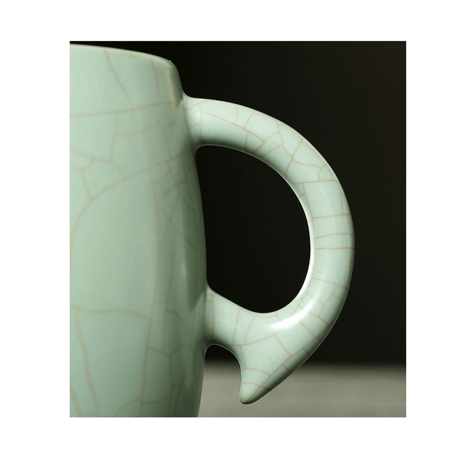 Kaffeetassen Becher Keramikbecher mit Deckel 480 ml Großkapazität Teeschale Geeignet für Büro Home Exquisite Weihnachten, Valentinstag für Frauen Männer