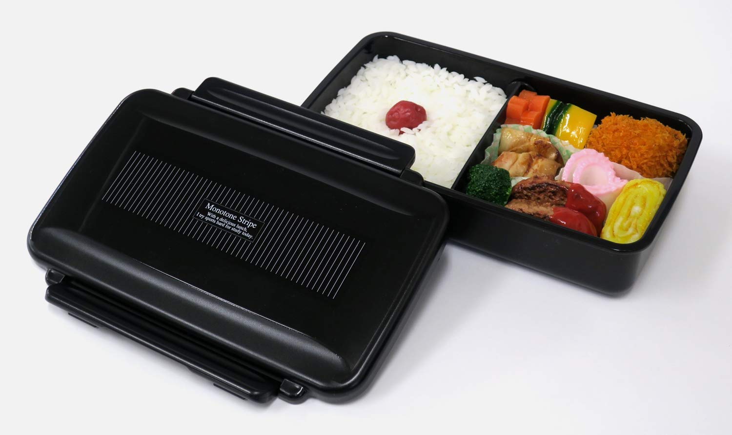 Amazon｜OSK オーエスケー Monotone Stripe お弁当箱 (仕切付) BL-17H
