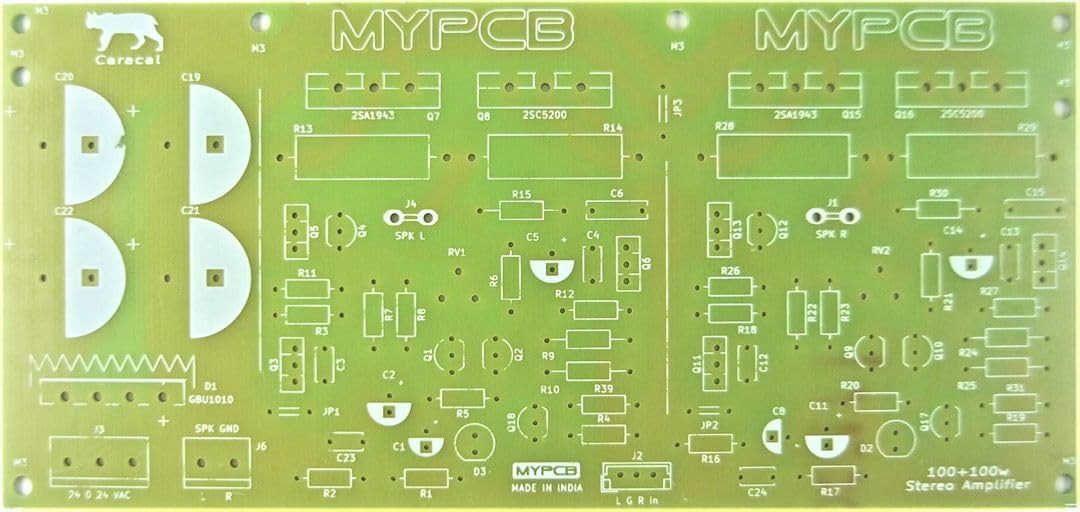 MYPCB 2SC5200 2SA1943 100w + 100 watt Stereo Amplifier Board with Power Supply - PCB only (B0C6F9Y86W) Amazon Price History, Amazon Price Tracker