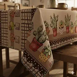 Toalha de Mesa Estampa Cactos do Rancho Western Autêntica 6 Lugares