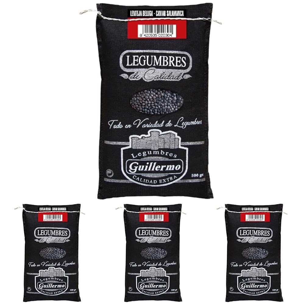 Guillermo | Lenteja beluga caviar (Salamanca) - Saco 500g. | Gourmet | Calidad Extra | Opción para vegetarianos y veganos | Sabor más rico e intenso y terroso que otras variedades de lentejas — view 3