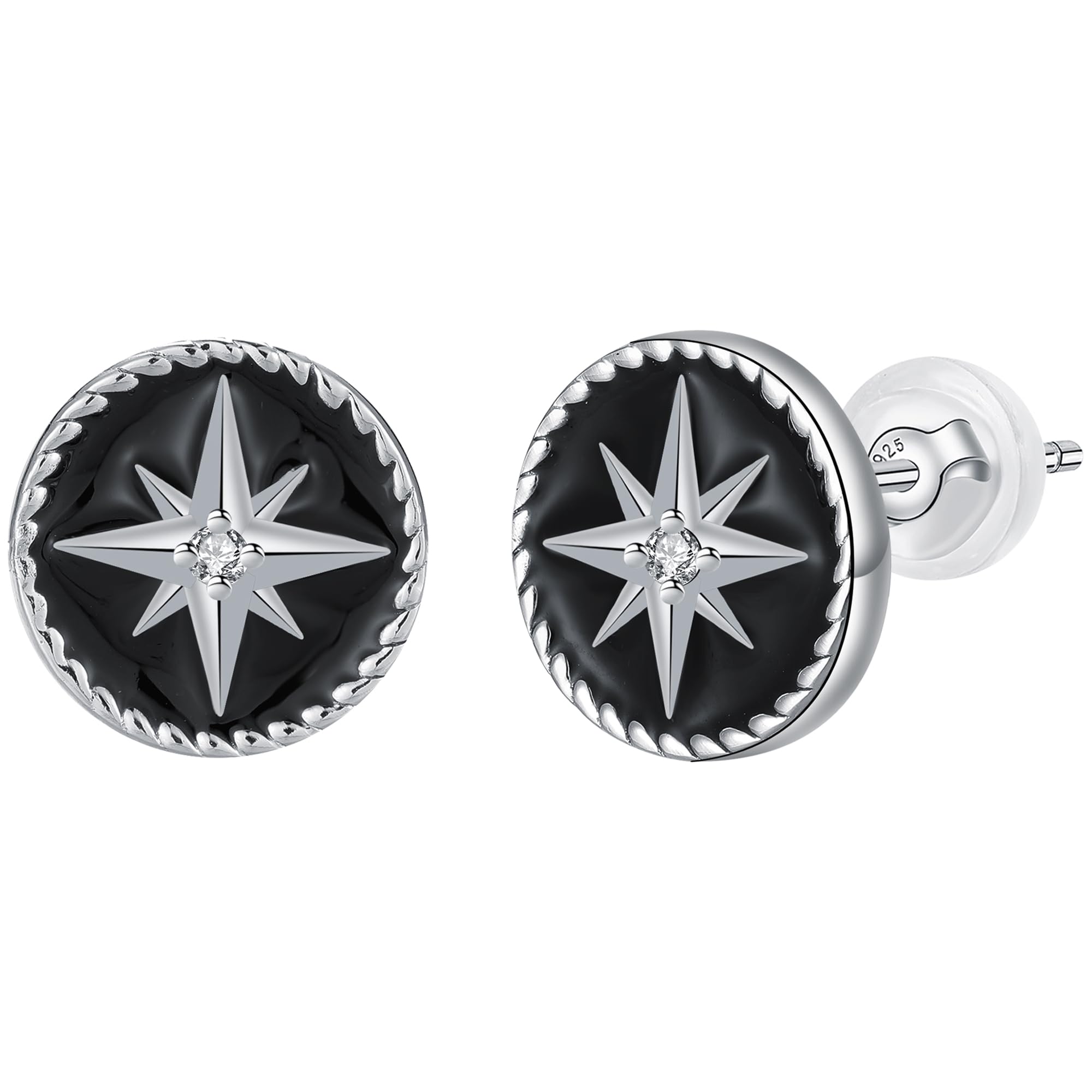BerriBling Ohrstecker Damen 925 Sterling Silber (Nickelfrei) Hypoallergene Ohrringe Ewige Liebe für Frauen Kreatives Schmuck Geschenk