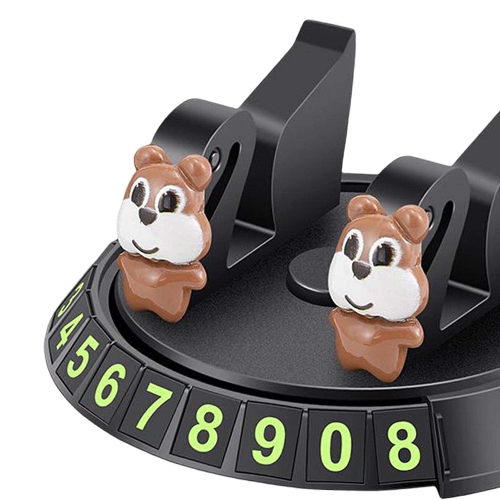 Merishopp 2 in 1 Temporary Parking Card Number Plate Car Phone Holder for Parking Style F-picture-40
