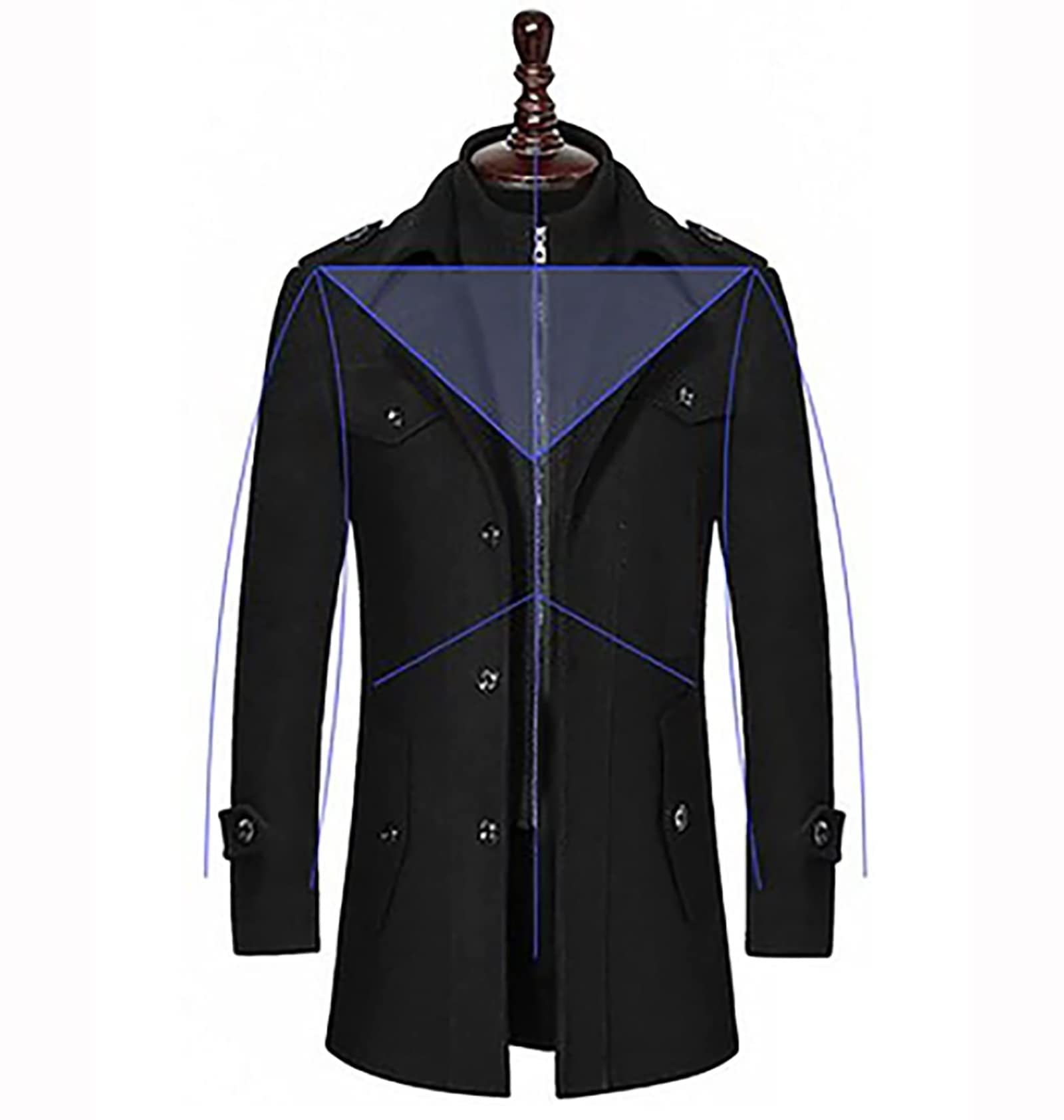 Montgomery Da Uomo Con Cappuccio Giacca Slim Fit Autunno Inverno Outdoor Business Casual Traspirante Capispalla Caldi