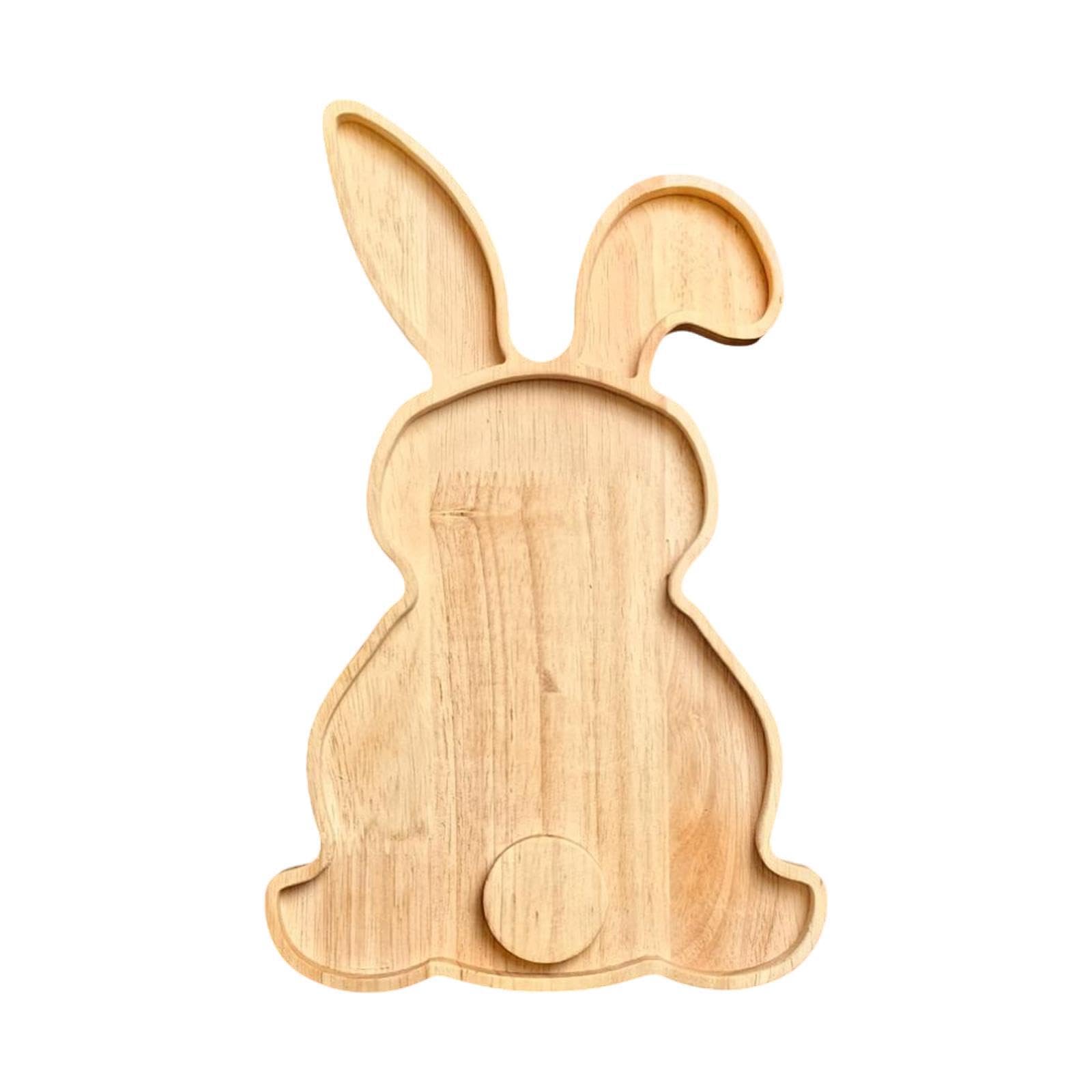 Pixzcsa Rabbit Platter Shaped Cheese Dessert Serving Tray For Entertaining Guests With Various Appetizers Bunny Shaped Tray Is For Easter Celebrations. Is,