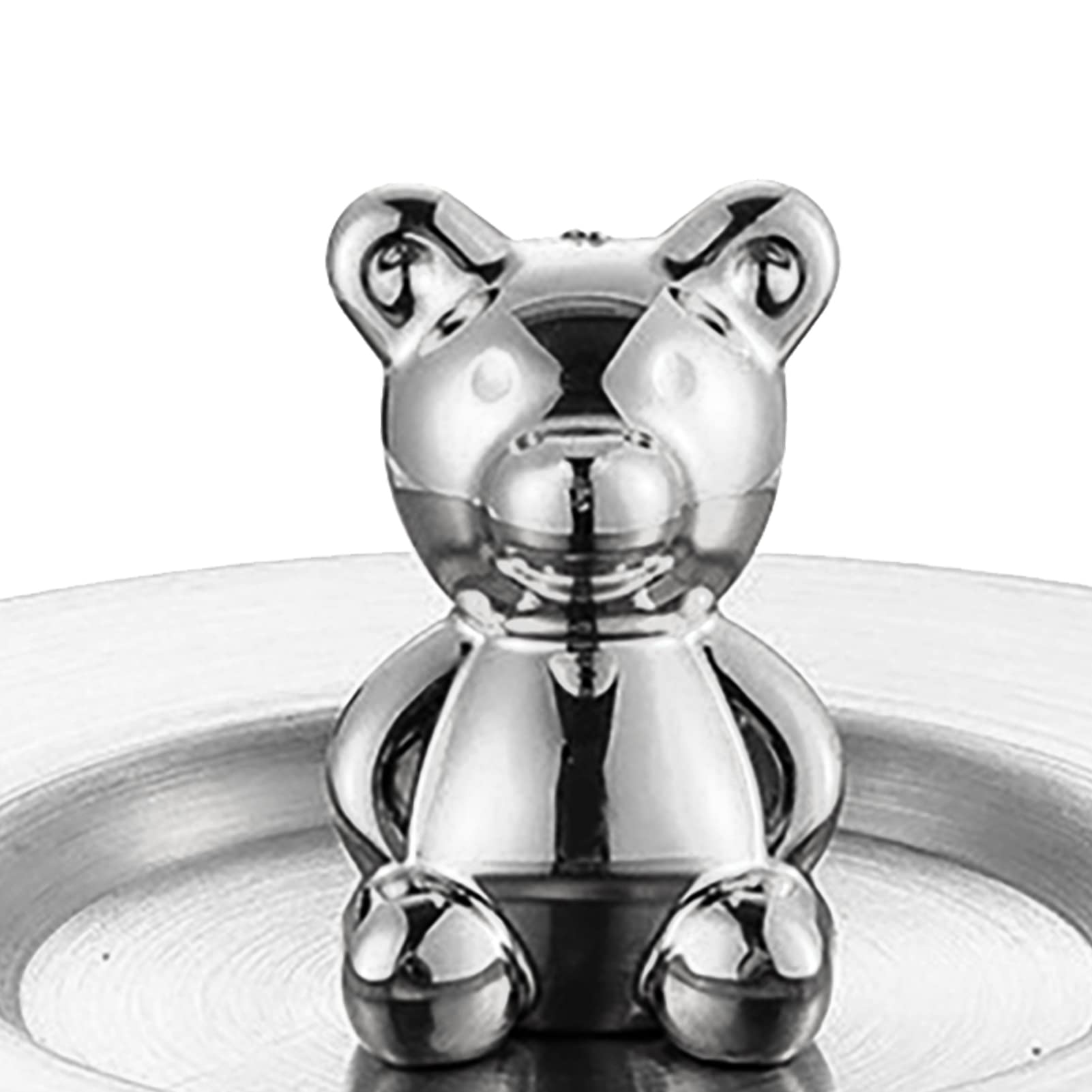 Drinking Cup Lid Cover,Stainless Steel Cup Cover Coffee Mug CoverRounded Edges Glossy Artistic Cup Lid for Mug Glass Cup (Silver) - Image 3