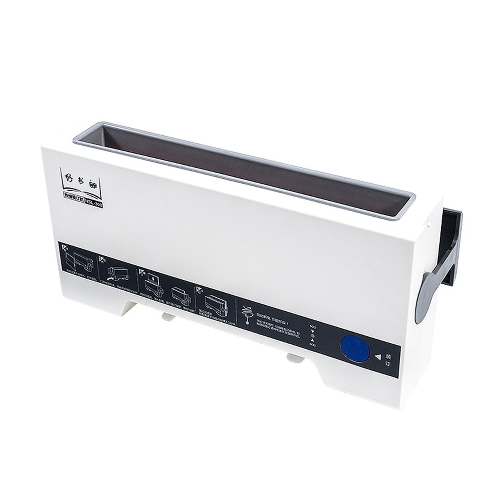 Bindownica termiczna, pojemność 280 arkuszy, grubość oprawy 50 mm, elektryczna bindownica do papieru A4 A5 A6 Biuro i szkoła Faktura i umowa white