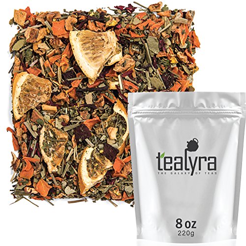 Tealyra - Orange Lemonade - Hibiscus - Eucalyptus - Lemongrass - Herbal Fruity Loose Leaf Tea Blend - Vitaminsrich - Boost Immune System- 100% Natural – Hot And Iced - Caffeine-Free - 220G (8-Ounce) #TOP30