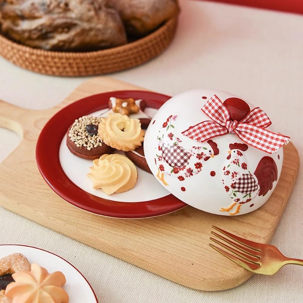Cucina Piatto da burro in ceramica decorativo Dim Sum