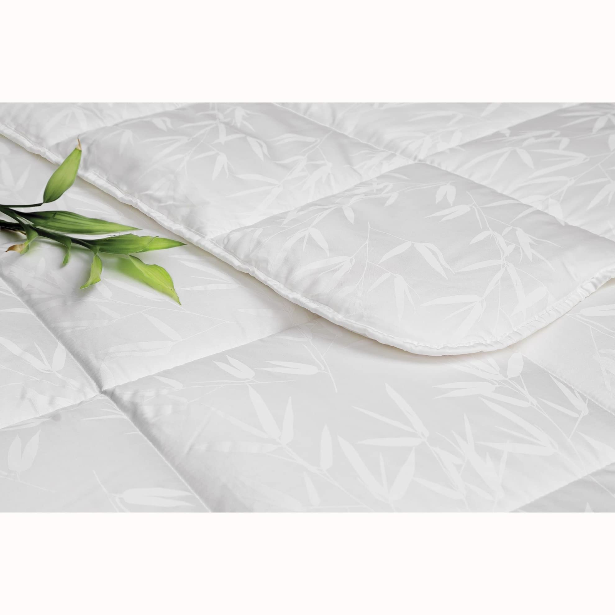 Taç Bambu Cotton Çiçek Desenli%100 Pamuk Bebek Yorgan, Beyaz, Bebek