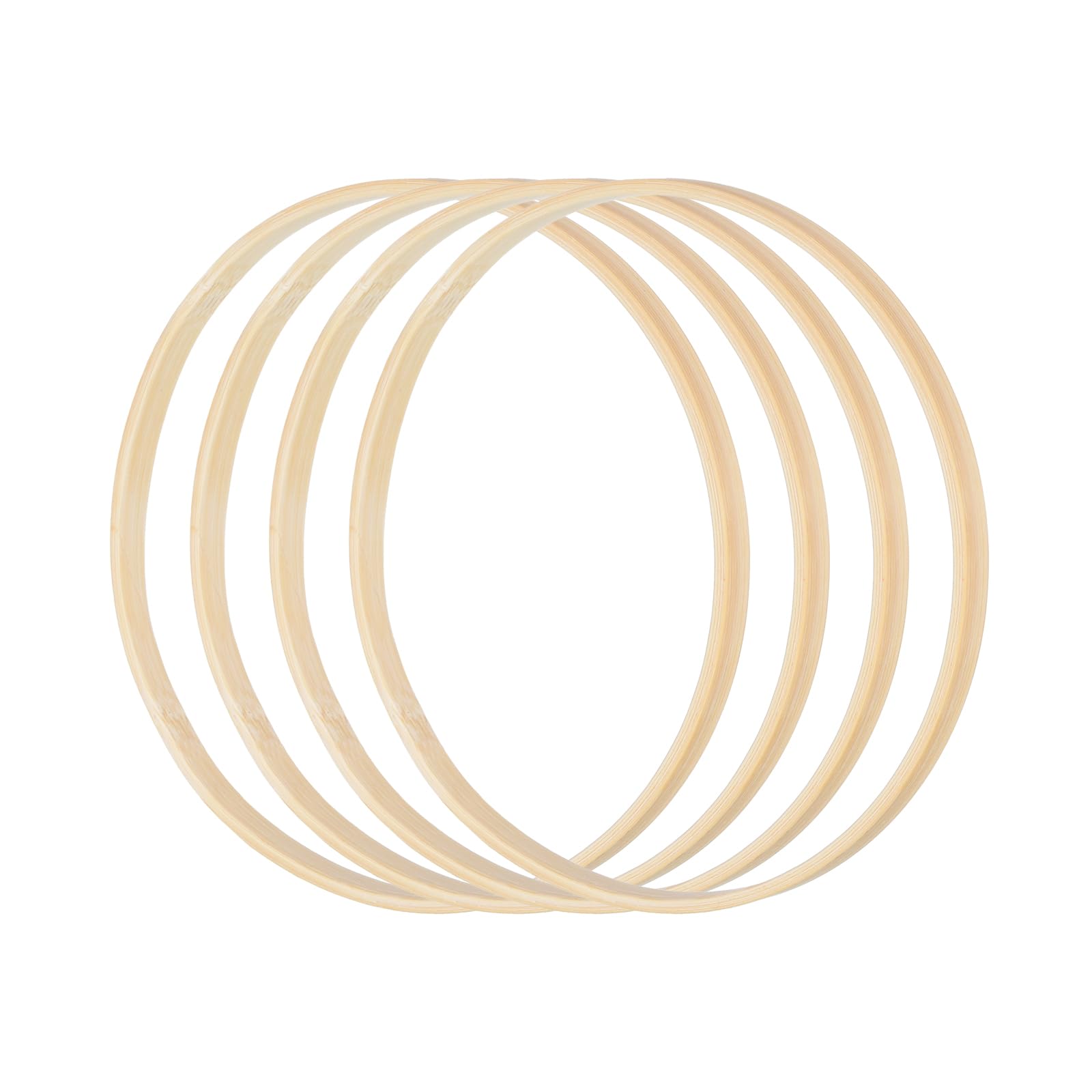 PATIKIL 9 Inch Bamboo Macrame Hoop