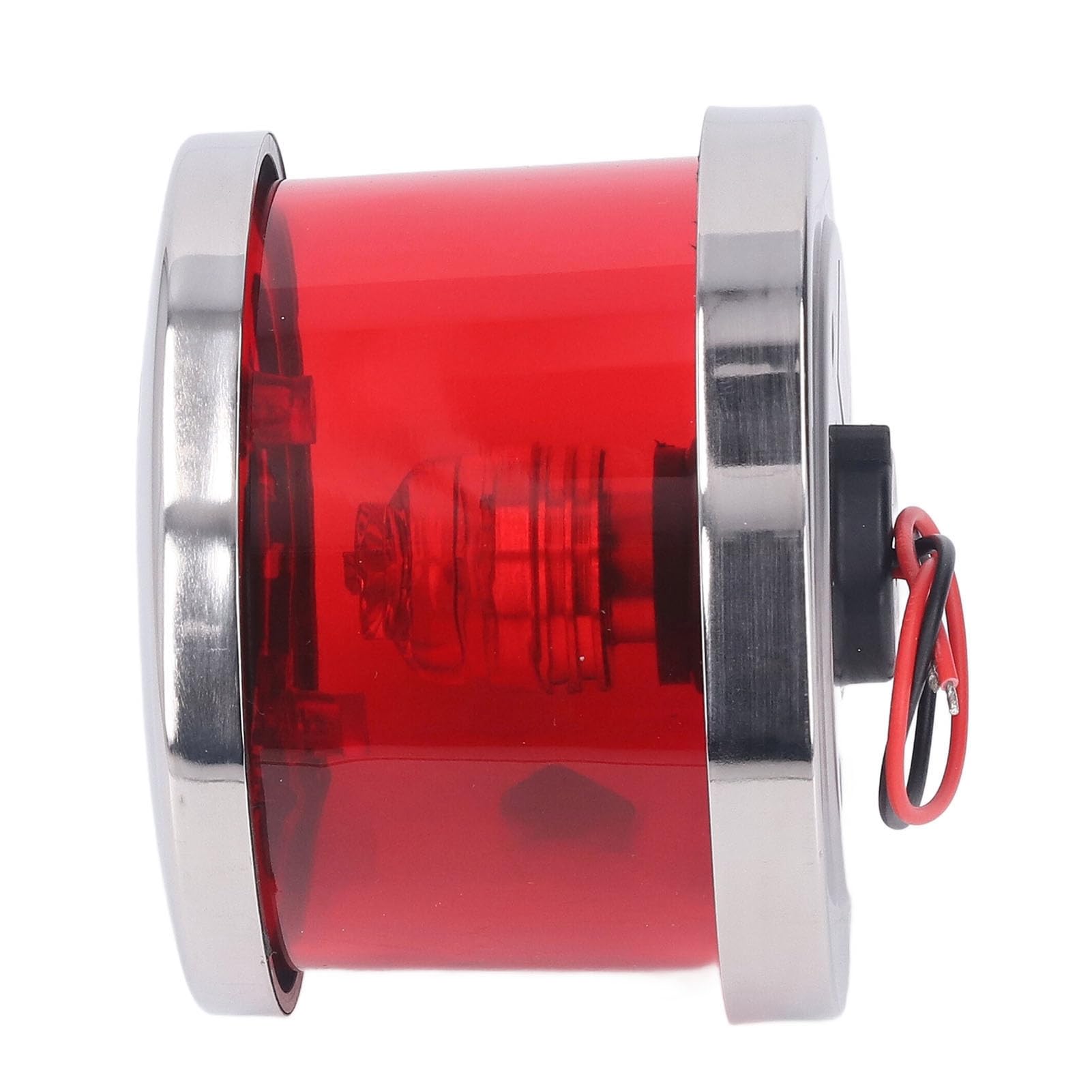 Luce di Navigazione per Barche a LED, Luce Marina in Acciaio Inossidabile, Luce a LED da 12 a 24 V per Pontone e Piccole Imbarcazioni, Luce di Prua e di Poppa ad Alta Visibilità (Rossa)