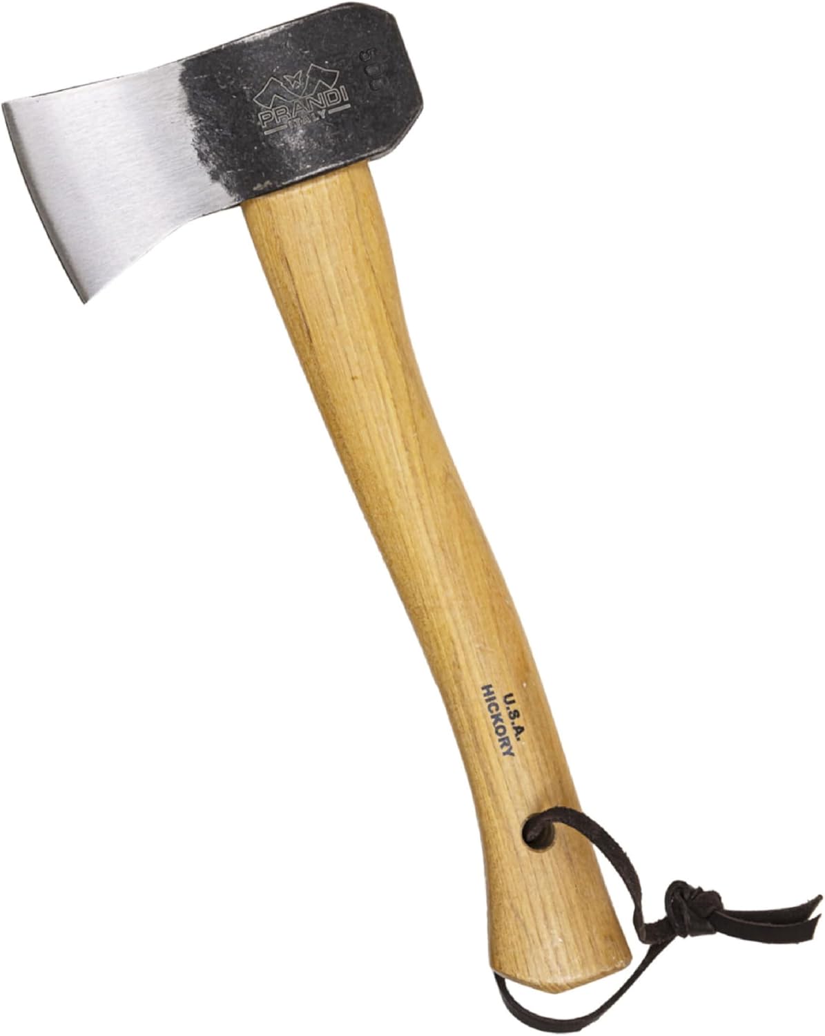 PRANDI Camping Hatchet 1.10 lb - Hickory Handle 13in - Ideal for Camping, Travel and Bushcraft - Made in Italy
