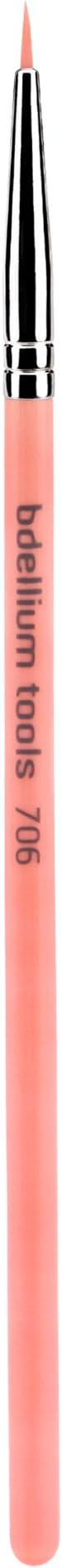 Professional Eco-Friendly Makeup Brush Pink Bambu Series with vegan synthetic bristles - Fine Point Eyeliner 706 by Bdellium Tools