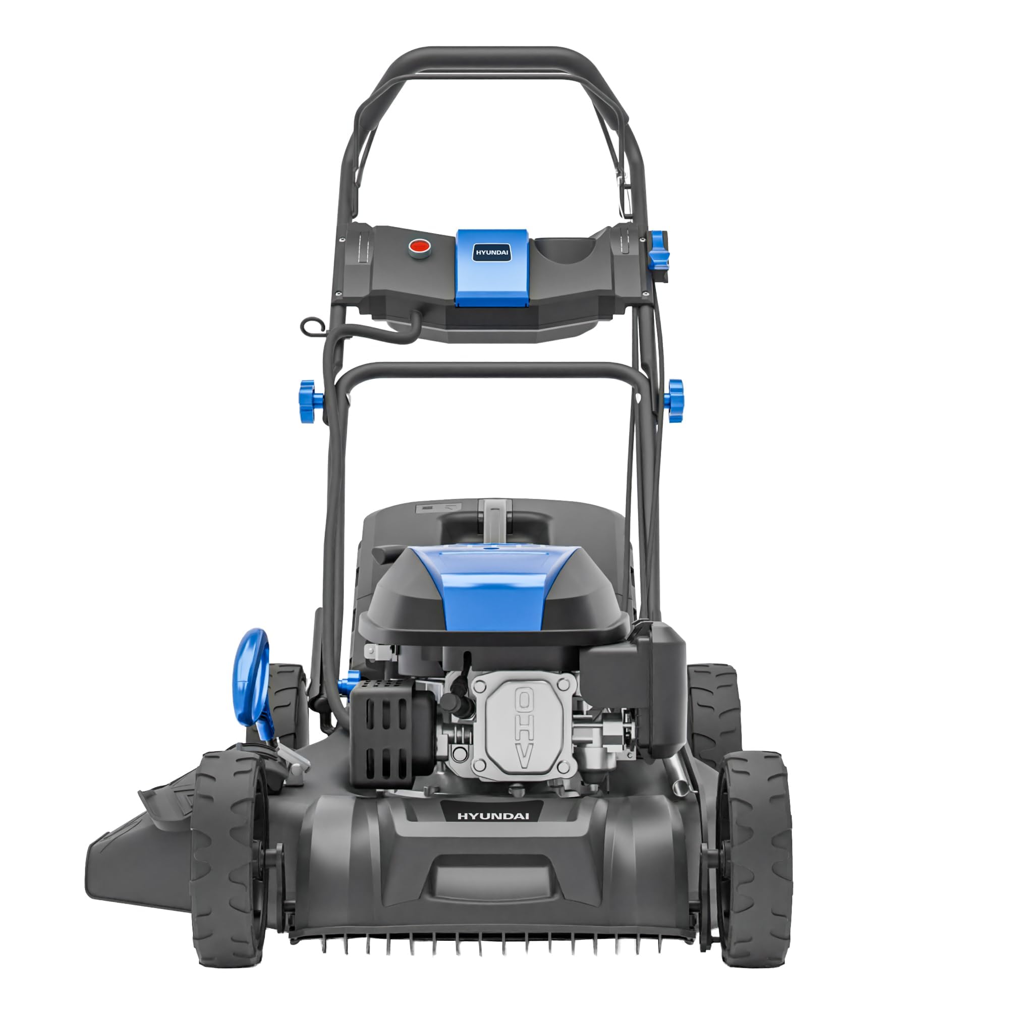Hyundai Tondeuse à Gazon Thermique Autotractée 56 cm 196 cm3 5,5 CV Bac 70 L 4-en-1 HYM22200SPEX
