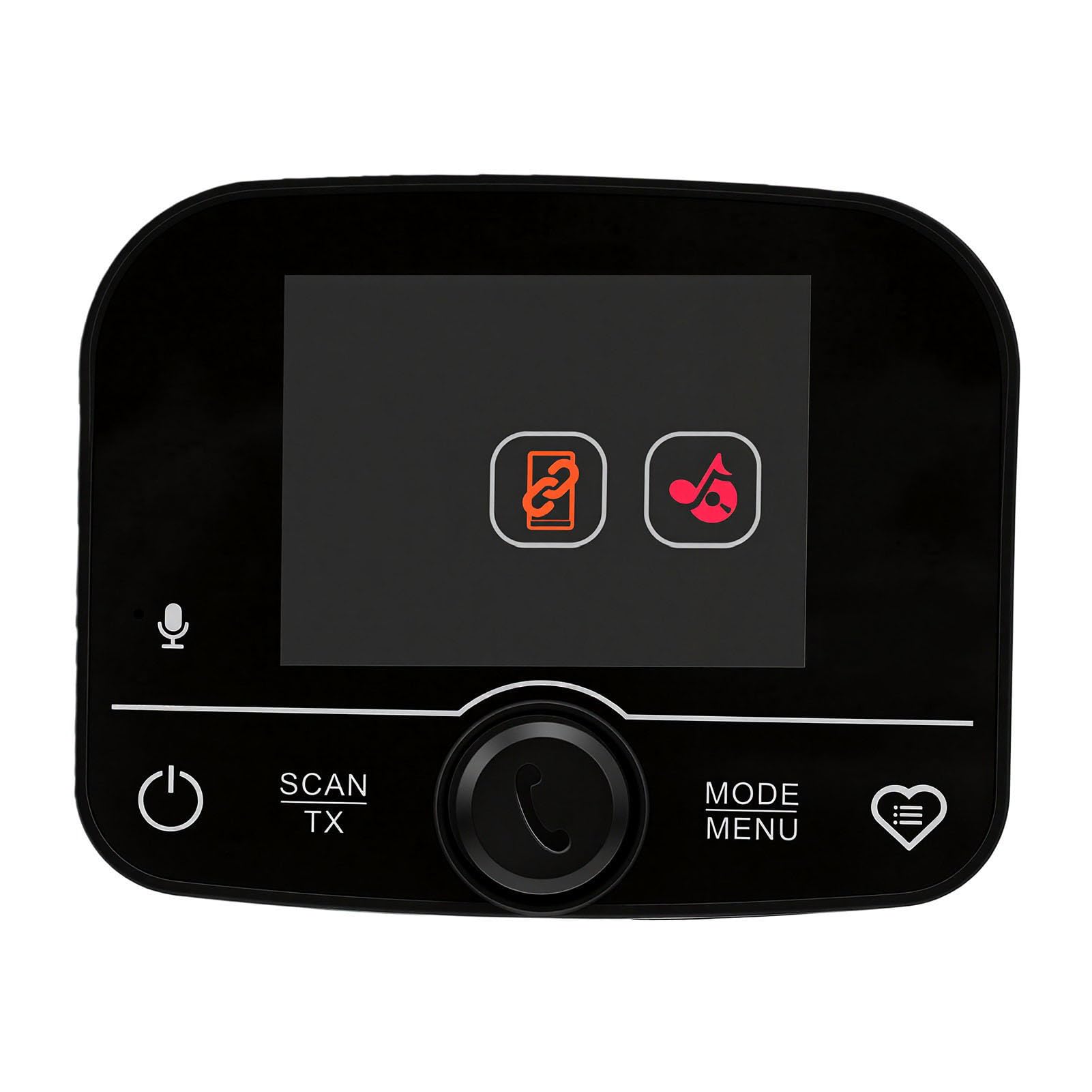 Receptor de Radio Dab para Coche de 2.4 Pulgadas con Bluetooth Transmisor FM Manos Libres para Salpicadero