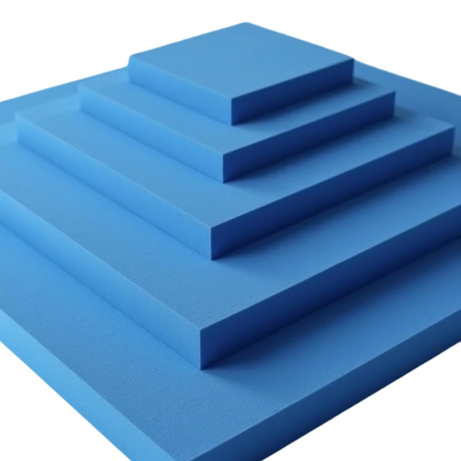 ComfyWise Blue Upholstery Foam - High Density Foam Sheet Replacement Foam Cut to Size for Customized Foam Pad Comfort, Multiple Size foam cushion for Versatile Use in Sofa Foam (4 in, 25.5 x 11.5 in)