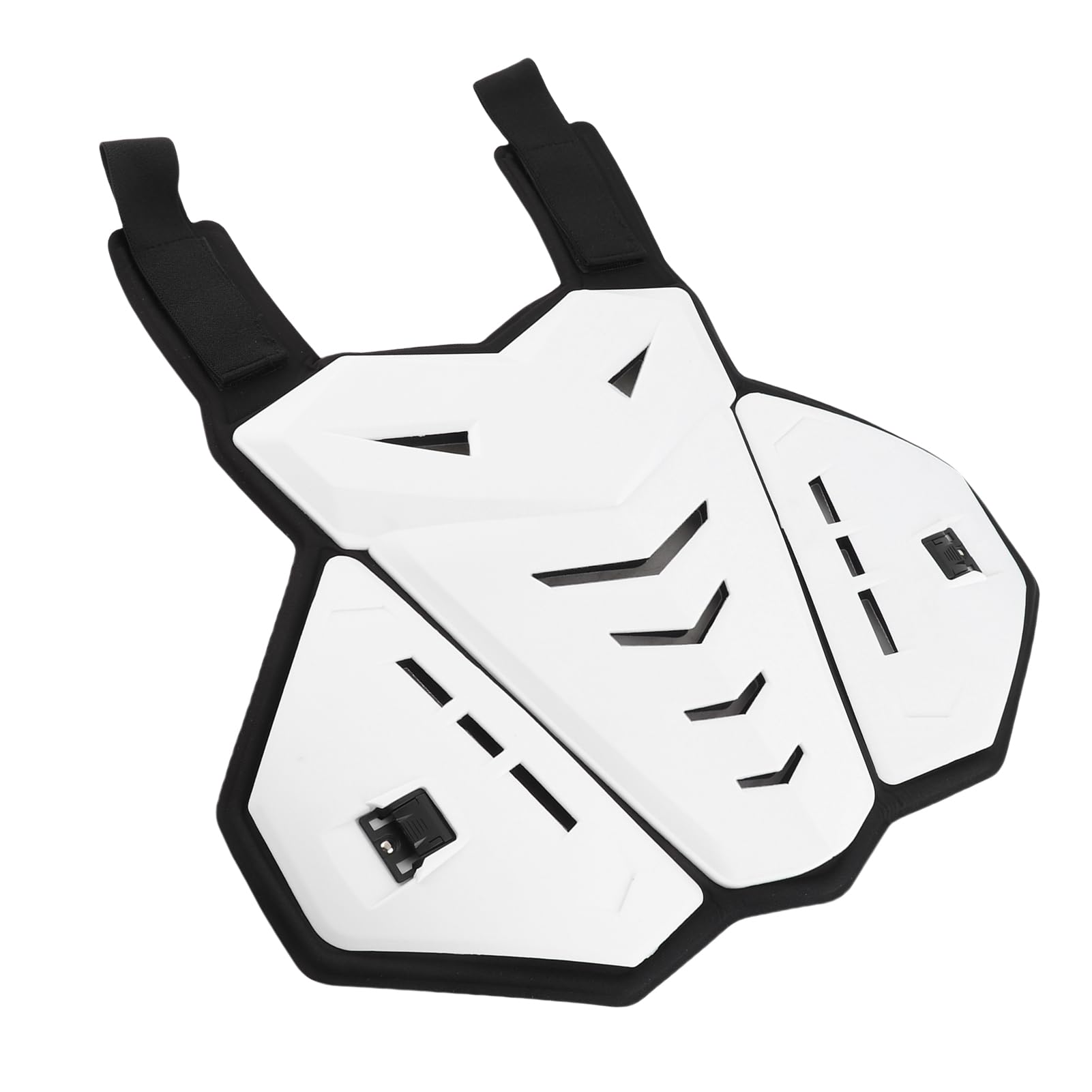 Generic Biker Stunt Racing Armor Vest Guard Chest, Motocyklowa Kurtka Ochronna Trwała do Uprawiania Sportów na świeżym Powietrzu, Jazdy na Rolkach Przełajowych (WHITE)