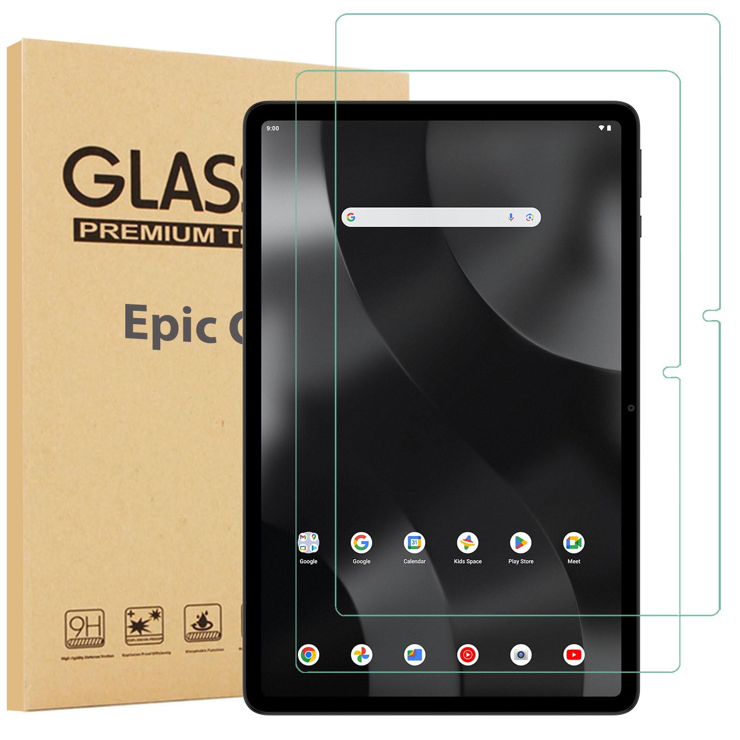 elitegadget 2 Pack Glass Screen Protector for onn. 11" Tablet Pro (2024 Model) - Tempered Glass Film/High Definition/9H Hardness/Scratch Resistant