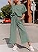 SHEWIN Womens Spring Fashion 2025 Casual 2 Piece Outfits for Women Lounge Sets Loose Short Sleeve Crewneck Shirts Matching Casual Pants Trendy Cozy Pajamas Sweatsuit Set Light Green L