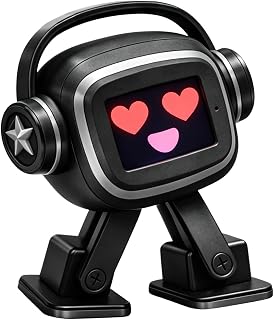 EMO Roboter, Emotional AI for COMPANION Robot With Voice Control, Interactive Singing Dancing, Intelligent Emotional Sensing Touch Interaction, Dynamic Mood Responsive Chatbot