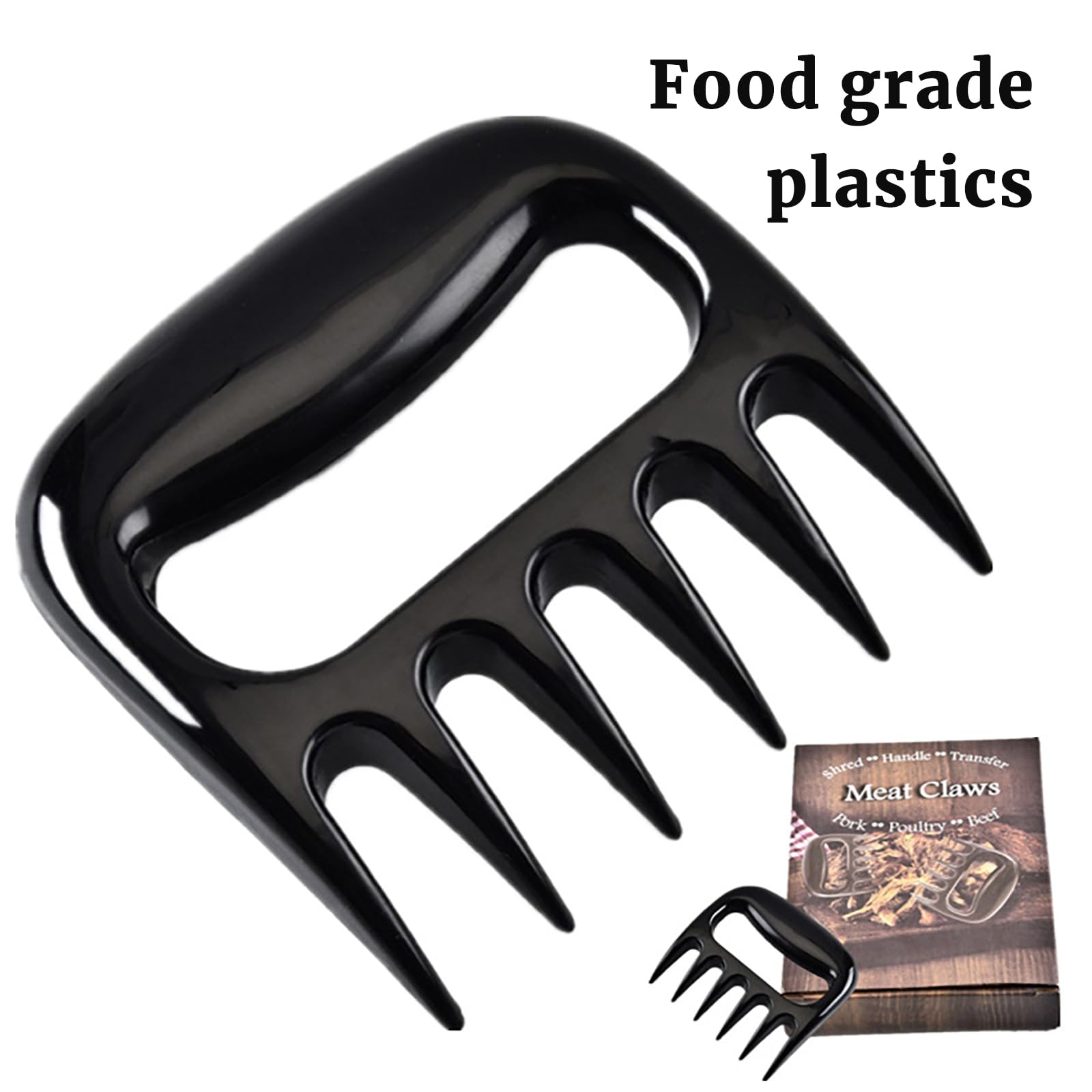 2Pcs Pulled Pork Artigli per Carne, Attrezzi Barbecue Claws, Barbecue Artigli Sfilaccia Pollo, Forchettone da Cucina BBQ, Regali Barbecue Originali per Cuochi/Amanti del Barbecue