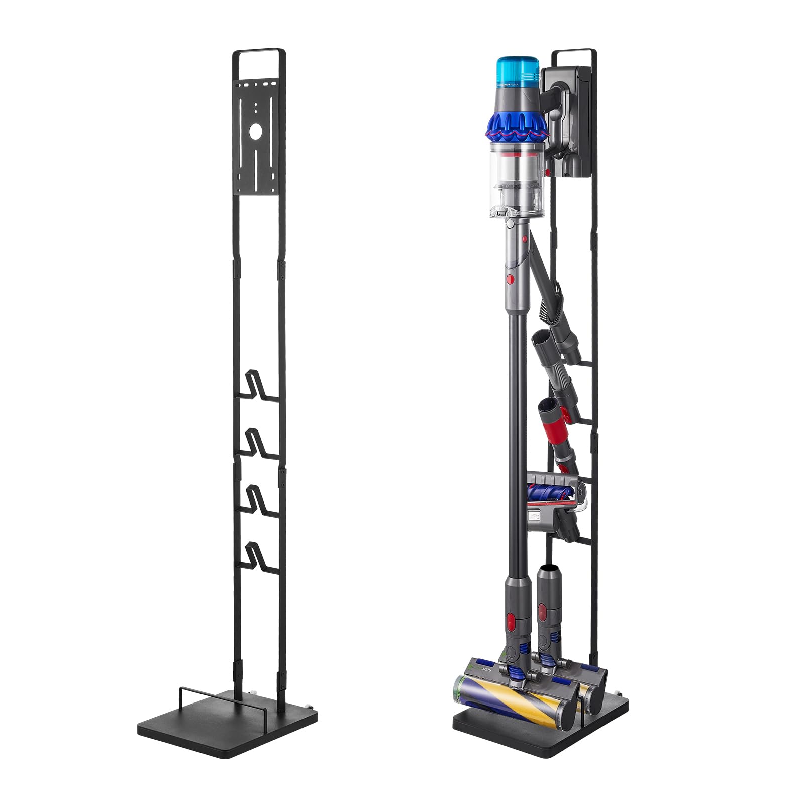 VEVOR Supporto per Aspirapolvere, Compatibile con Dyson V6 V7 V8 V10 V11 V15, Supporto per Aspirapolvere Stabile con Ruote per Aspirapolvere Verticali Senza Fili Dyson DC30 DC31 DC34 DC35 e Accessori