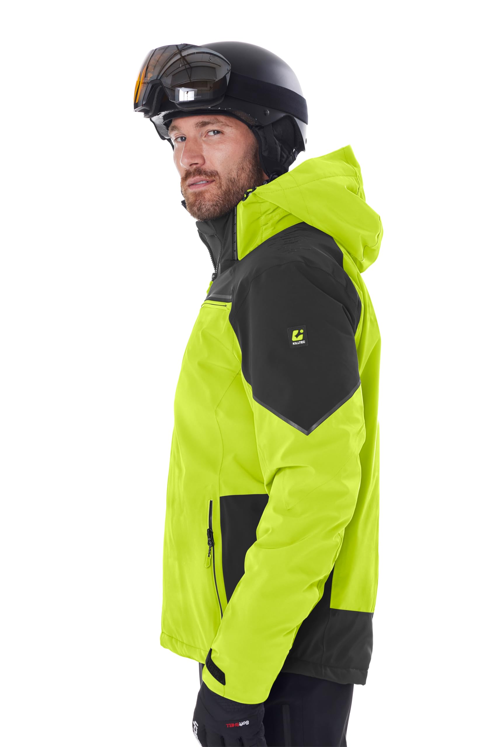 Killtec Herren Ksw 51 Mn Ski Jckt Skijacke/Funktionsjacke mit abzipbarer Kapuze, Schneefang und Unterarmventilation