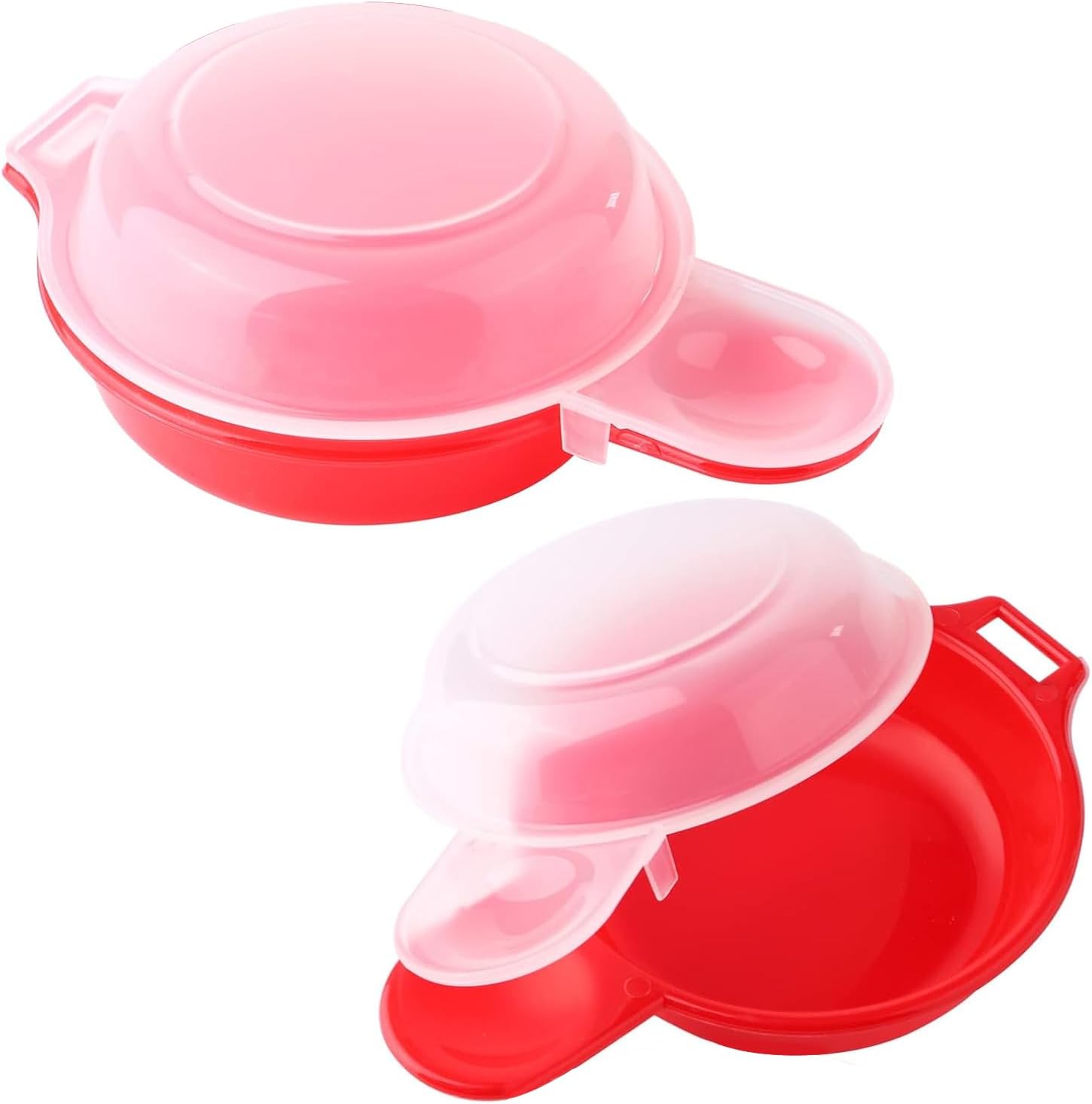 2pcs-Microwave Egg Cooker,Microwave Egg Maker,1 Minute Fast Egg Hamburg Omelet Maker Kitchen Cooking Tool