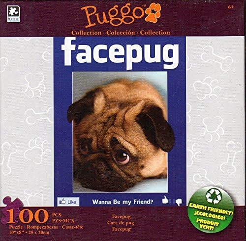 Karmin FacePug Wanna be My Friend - Puggo Puzzle Collection - 100 Piece Jigsaw Puzzle