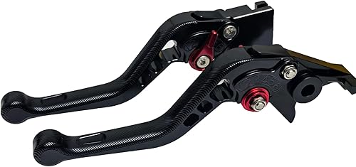 Compatible con GSX250R 2017-2020, GSR750GSX-S750 2011-2021, TL1000S 1997-2001, par de palancas de embrague de freno corto, color negro