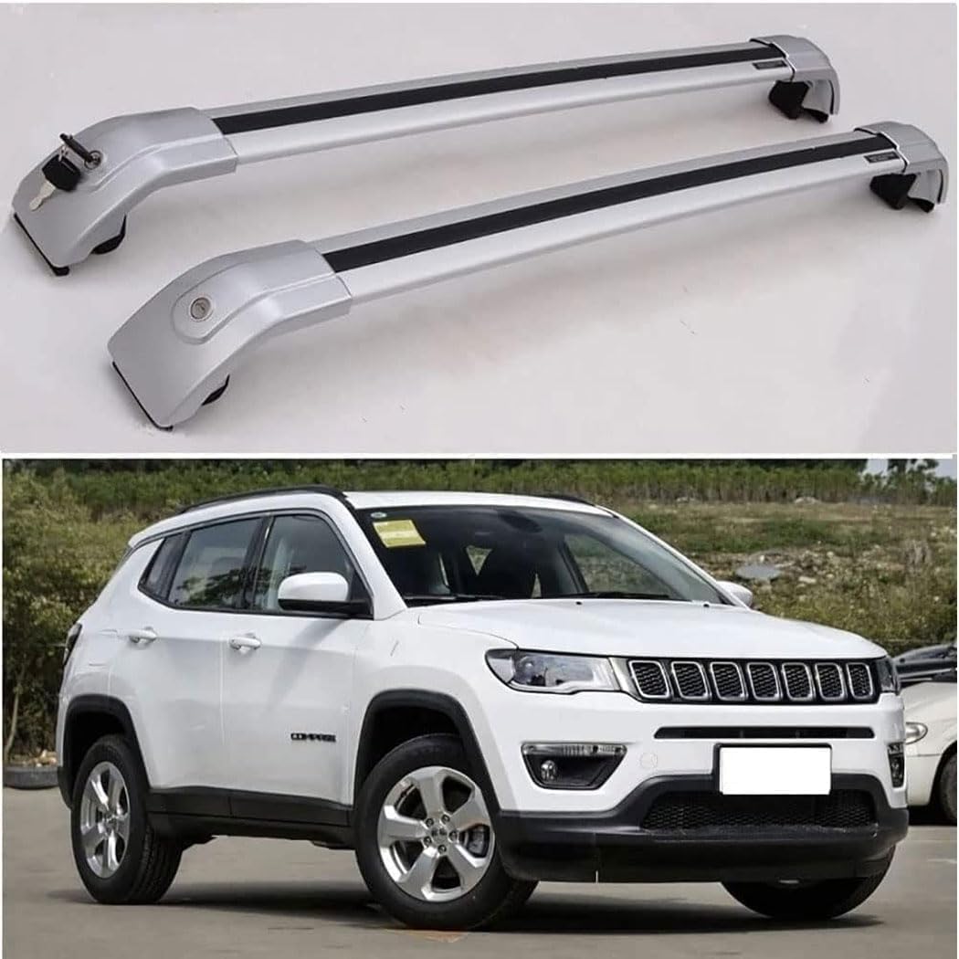 Porte-bagages de voiture Jeep Compass coffre plein solution barres de toit