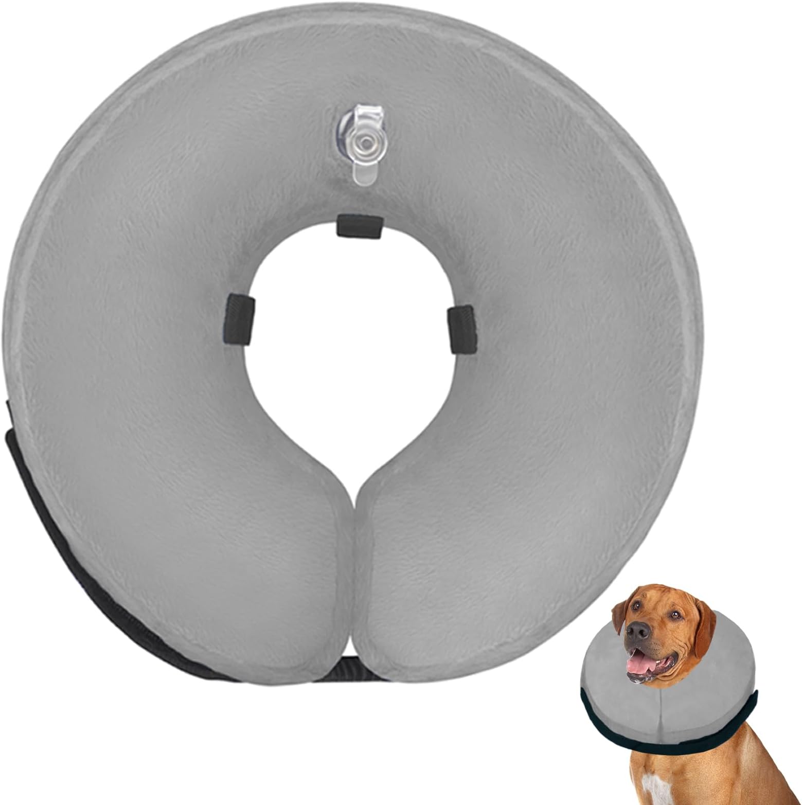 Dog Cone Inflatable Collar Comfort Adjustable, Dog Cone
