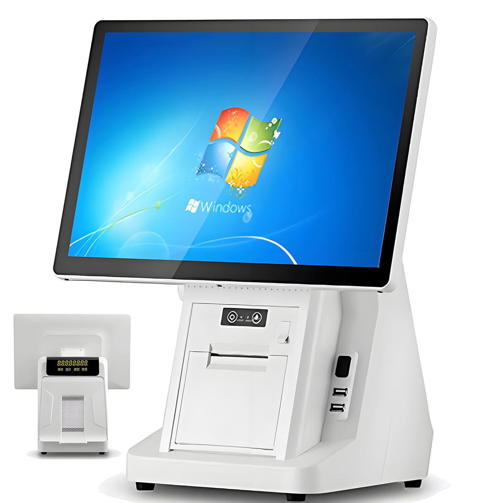 Kasy Fiskalnej z Drukarką ParaGOnów I Wieloma Portami,Kasy Fiskalne SingleScreen-80mmPrinter | 8+128GB,‌15,6-Calowy Ekran Dotykowy,Kasy Fiskalne dla Firm dla Sklepów Spożywczych,Odzieżowych,Restauracji