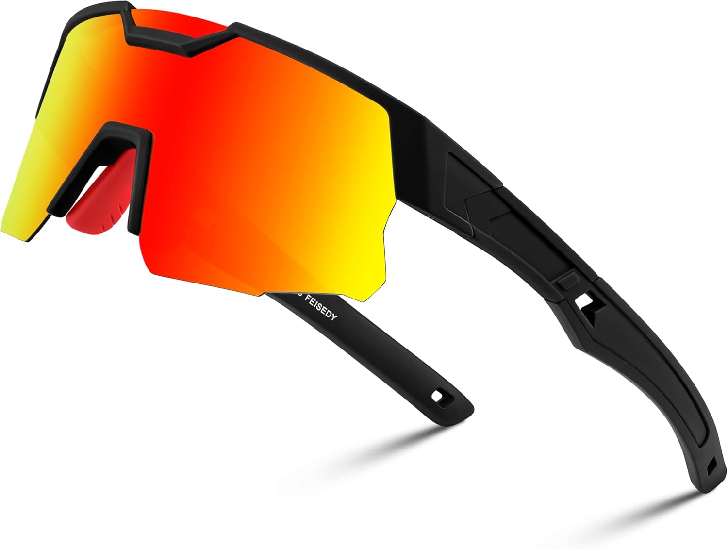 FEISEDY Kids Sunglasses Youth Baseball Sun Glasses, UV400 Sports Teens Cycling Shades for Boys Girls Age 8-16 B0048