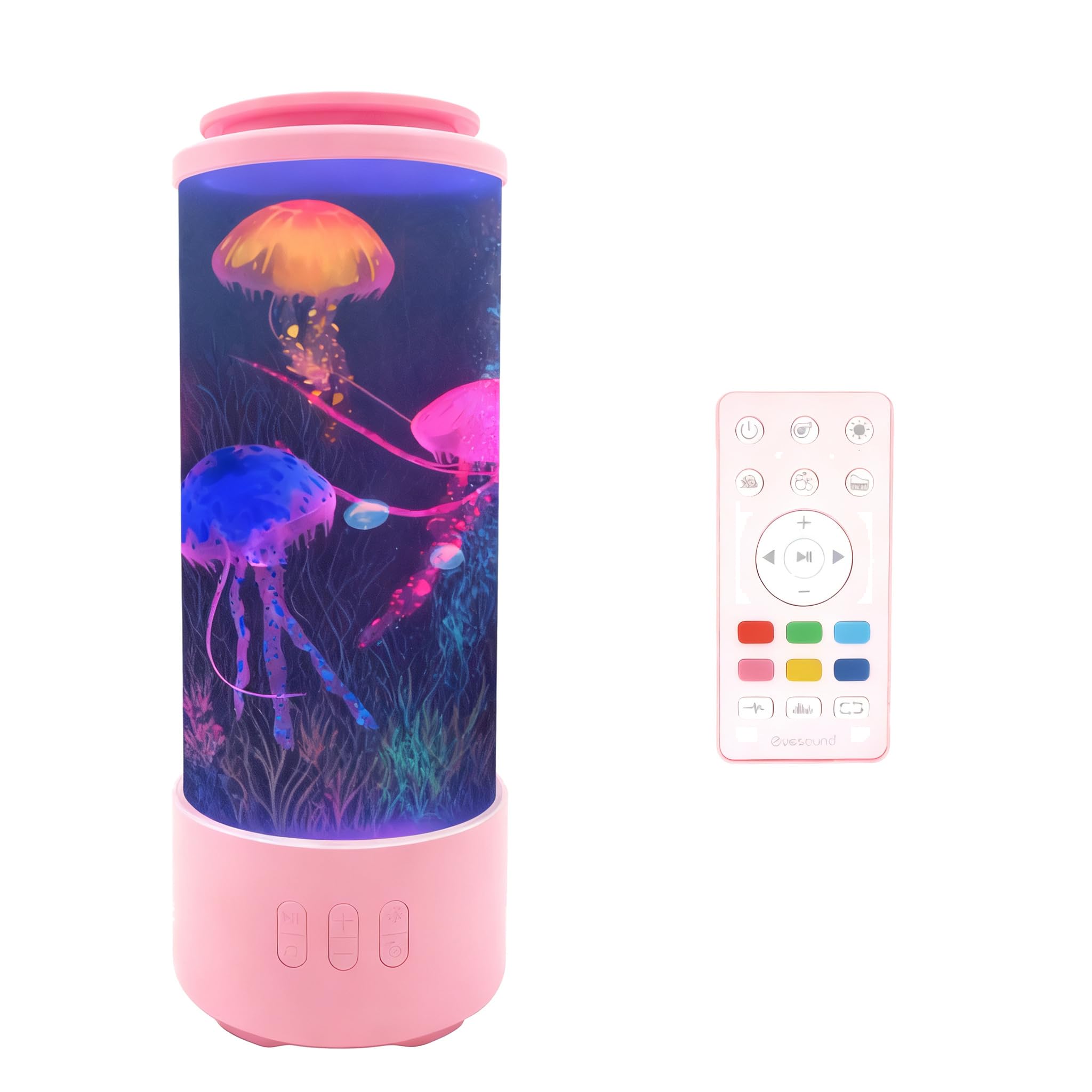 La exclusiva lámpara Jelly Fish ofrece 7 opciones de color personalizadas y 2 modos de iluminación especiales para ambientar el color2. Lámpara de, rosa, 32CM